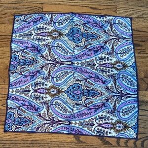 Echo Paisley Scarf in Blue and Purple
